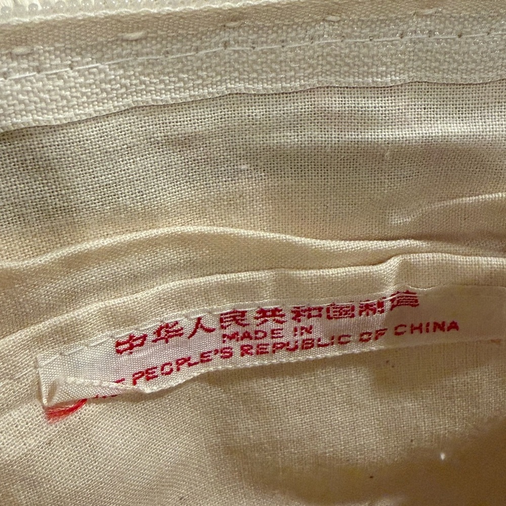 Crochet Women's Bag Cream (2 count) Vintage-THE PEOPLES REPUBLIC OF CHINA ✅SALE✅ - Picture 13 of 14